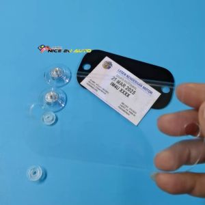 Roadtax Holder Car With M5 Screw Road Tax 2024 2 Layer Acrylic Suction Cup Toyota Perodua Proton
