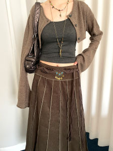 Retro Ethnic Weaving Tassel Belt Womens Waist Shaping Slimming Skirt Waist Rope Wide Version Fashionable Accessories