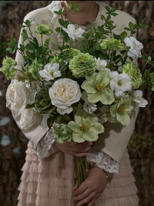 Rose Artificial Flowers Living Room Bedroom Decorative Ornaments Tabletop Decoration Modern Simplicity Style Artificial Roses