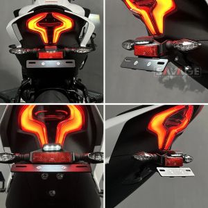 Giá Đỡ Biển Số LED Cho CFMOTO 450SR 450SS 450NK 250 SRS 450 SR SS T6 6061 Nhôm T6 Bộ Phận Làm Gọn Đuôi Xe Chắn Bùn Phụ Kiện Xe Máy