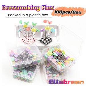 Dressmaker Sewing Pins Flat Head Fixed Pin Embroidery Patchwork Tools For Sewing And DIY
