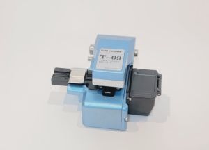 T-09 High Precision One-Step Fiber Optic Cleaver Chopping Tool Kit FTTT Fiber Optic Cleaver for 0.25/0.9/3.0mm Fiber with Waste Collection Box