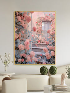 Modern Simplicity Tea Rose Floral DIY Digital Acrylic Painting Stress Relief Coloring Living Room Window Decor Home Decoration