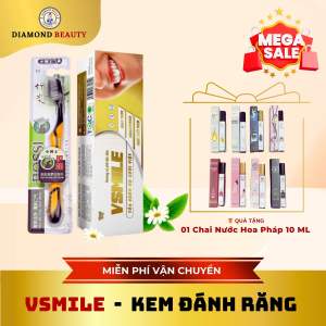 [CHÍNH HÃNG] Kem đánh răng thiên nhiên Vsmile vị Caphe độc đáo 150gr/tuýp giúp răng trắng sáng chắc khoẻ.