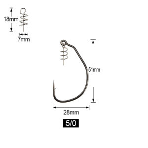 Móc Câu Spinpoler Raptor Swimbait Siêu Bền 3X Cỡ 5/0 7/0 10/0 Có Ngạnh Chống Vướng Cỏ Dùng Cho Câu Cá Nước Mặn Và Nước Ngọt Làm Từ Thép Carbon Cao Chuyên Dùng Cho Mồi Mềm.