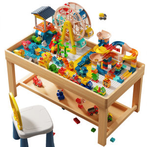 FUZAO | Educational Building Table Large Part Wood Toy