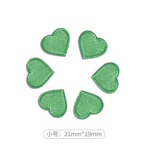 Self-Adhesive Heart Shaped Patch for Clothes Pants Bags Quilted Jackets Hole Repair Embroidered Fabric Sticker Seamless Fix