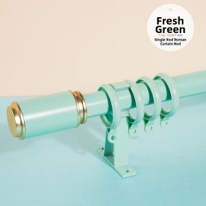 Thickened Scandinavian Luxury Single/Double Curtain Rod Aluminum Alloy Installation Options