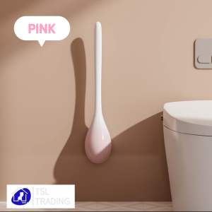 Toilet Brush Best Household Toilet Cleaner Long Reach Handle Self Retracting Bristles Handheld [READY STOCK]