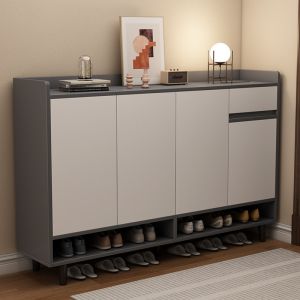 Economic Doorway Shoe Cabinet Hallway Storage Rack Balcony Organizer Simple Style Home Entrance Coat Stand Accessories