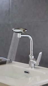 Waterfall Faucet & 360° Rotation: A Multi-functional Stainless Steel Sink Faucet