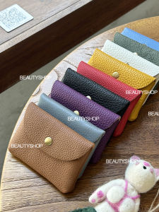 French Style Thin Top Layer Cowhide Leather Card Holder Coin Purse Handmade Genuine Leather Retro Multi-Functional Mini Wallet