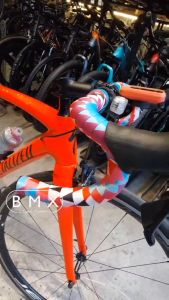 BMX Cycle Center Passe Brand Bicycle Handle Bar Tape Nylon Material  Cones Multicolor Sold by pair