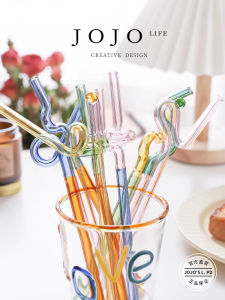 Cốc Thủy Tinh Màu Sắc Hình Trái Tim Cong Dày Chịu Nhiệt JOJOS L. PD.Qingnian Dùng Để Uống Đồ Uống Nóng Và Lạnh