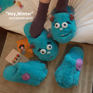 Adult Sullivan Cosplay Costume Monster Sullivan Plush Slippers Cute Animal Cartoon Homewear Night-robe Winter Warm Pajamas