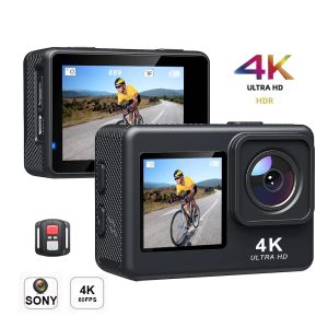 Camera Hành Động 4K 60FPS Màn Hình Cảm Ứng 2.0 Inch WiFi 170 °   Ống Kính Góc Rộng 30M Chống Nước Dành Cho Xe Đạp & Xe Máy Thể Thao
