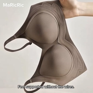 (SG InStock) MaRicRic Ultimate Coverage W Support Wireless Seamless Bra (High Support. Bralette. Bratop) - TSB38