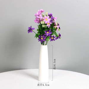 Modern Minimalist Ceramic Flower Vase Small Fresh Desktop Decoration Office Plant Container Dry Flower Stick Home Decor
