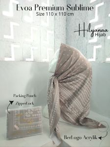 VOAL SUBLIM VOAL PREMIUM VOAL MADINAH JILBAB SEGI EMPAT UK 110*110