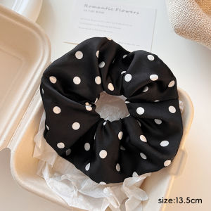 Lazy Style Polka Dot Bow Hair Ring Hair Accessory