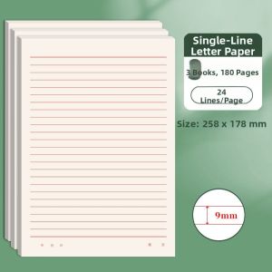QIANBENHUI | Simple Design Letter Paper for Writing and Application