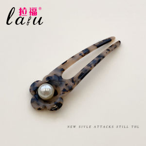 Modern Simple Floral Pearl Hairpins Hairpins Hair Accessories Hair Weave Tools Fresh Outlined Korean Style Fresh Winter Collection