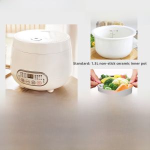 Hotor Original Smart Mini Electric Rice Cooker Ceramic Inner Pot for Babies Home Use 1-2 People round Shape Multifunctional Kitchen Appliance