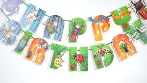 Cartoon Spring Insect Wild Animal Birthday Party Backdrops Decorations Banner Cake Display Stand Table Covers Party Supplies