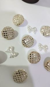 Kancing vintage motif rantai diameter 2 cm isi 12 pcs