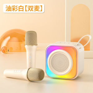 SOAIY SK22 Bluetooth Speaker Wireless Karaoke Sound System Children Singing Family KTV Portable Audio Device with RGB Lighting