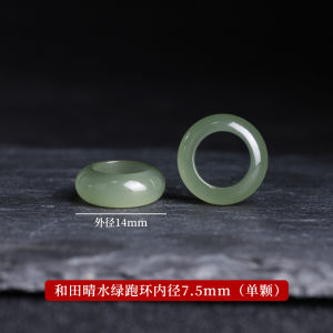 Natural Turquoise Carved Bracelet Necklace Pendant Accessories Handmade Beaded Jewelry Huiwen Pattern Tibetan Silver Chain