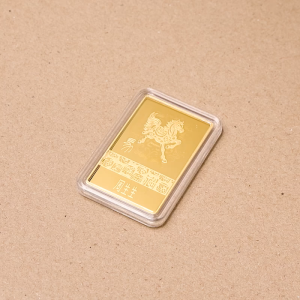 Chow Sang Sang 周生生 999.9 24K Pure Gold Chinese Gifting Collection Horse Gold Ingot for Women & Men 958919 Price-by-Weight 10g Gold