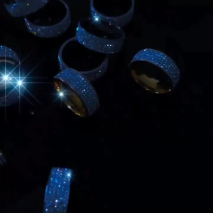 Nhẫn Nam Titan Đính Đá Sáng Chói Lóa Cá Tính Thời Trang RBFULLZIRCON1