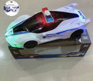 Mainan Mobil Polisi 3D lampu
