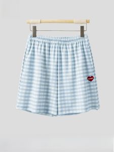 miiow | Pure Cotton Silk Sleepwear Womens Summer Thin Casual Home Pants Short Cotton Home Shorts Comfortable Breathable Lightweight