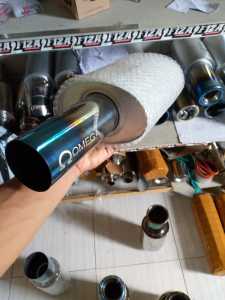 knalpot mobil omega full bass