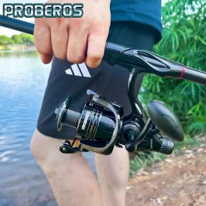 Máy Câu Cá Quay Tay Proberos 3000-6000 Phanh Đôi Siêu Bền Bánh Xe Câu Cá Chép Tay Quay Thuận Nghịch Tỉ Số Truyền Nylon 5.2:1 Dùng Cho Biển Sông Hồ
