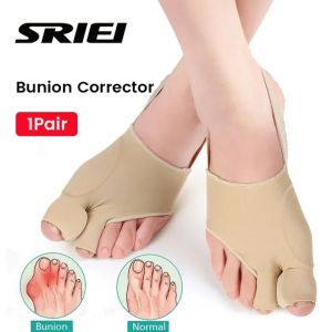 SRIEI 1Pair Hallux Valgus Bunion Corrector ซิลิโคนเจล Big Toes Separators Splint Feet Bone Thumb Foot Care Tools
