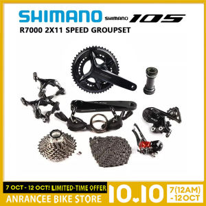SHIMANO 105 R7000 RS700 Groupset 2x11 Speed Road Bike R7100 Crankset RS700 Flatbar Shifter Front Rear Derailleur Brake Cassette Groupset