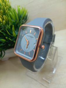 Bisa Cod - Crono & Tanggal aktif  (detik bawah aktif) Jam Tangan Wanita Rubber Hush puppies
