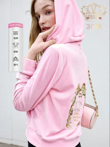 Juicy Couture | Zero Pressure Stretch Velvet Embroidered Jacket