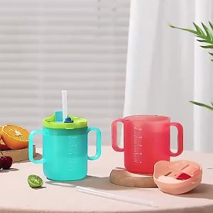 AODUOYAYA Children Duckbill Water Cup 280ml Baby Sippy Cup For Toddler Leak-proof Baby Cup With Silicone Straw BPA Free