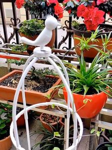 (ราคาขายส่ง)145cm*28cm ซุ้มกุหลาบ ซุ้มกุหลาบเลื้อย โครงกุหลาบเลื้อย ซุ้มไม้เลื้อย เหล็กแข็งแรง ท่อเหล็กเคลือบ PE กันสนิม กระถางต้นไม