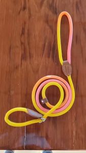 WANXINGJIE Kolar Kucing Nylon Pet Cat Dog Leash Collar Length 150CM Width 0.6 to 1.2 CM 宠物炫彩牵引绳不勒手耐用加粗尼龙遛狗可调节圆绳