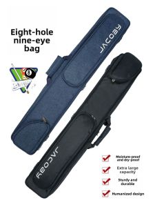 Jacoby Billiard Cue Bag 6-Hole 8-Hole Fabric Rod Tube Nine-Ball Rod Soft Bag 1/2-Ball Rod Barrel Billiards Accessories