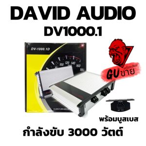 NEW แอมป์บราซิล คลาสดี 3000 วัตต์ ขับเบส DV DAVID AUDIO รุ่น DV1000.1 กำลังขับสูงสุด 3000 วัตต์ AMP BRAZIL ตัวแรง ขับซับ10-12 ได้สบาย ของแท้