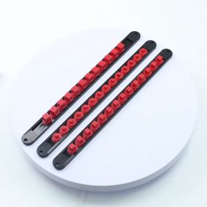 360° Swivel Socket Organizer 1/4 3/8 1/2 Premium Quality Socket Clip Rail Holder Socket Sliding Stand Sleeve Rail Rack Tools Red