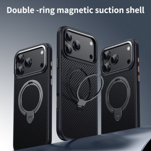 For iPhone 16 17 Pro Max 16 17 Pro 17 Air Magnetic Case with Kickstand360° Fully Adjustable Stand