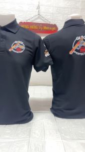 เสื้อโปโลปักGLOCK สีดำ