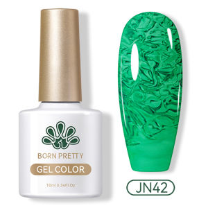Sơn Móng Tay Gel BORN PRETTY 10ml Màu Xanh Lá Cây Trong Suốt Màu Thạch Mùa Hè Bán Trong Suốt Tẩy Được Sử Dụng Đèn UV/LED Bền Lâu